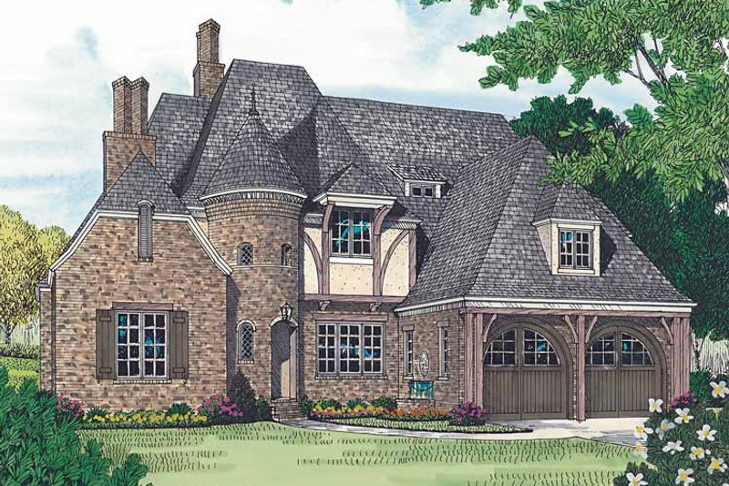 Architectural House Design - Country Exterior - Front Elevation Plan #453-453