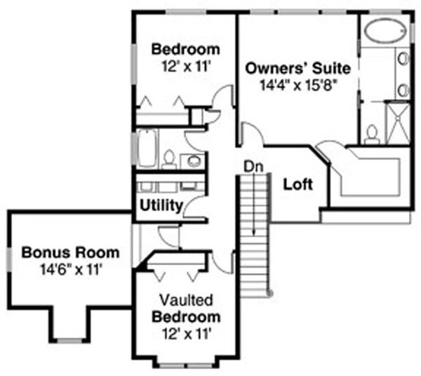 Dream House Plan - Modern Floor Plan - Upper Floor Plan #124-714