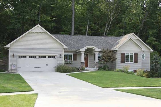 Exterior - Front Elevation 5 for Craftsman House Plan #928-134 - 2 bed, 2.5 bath