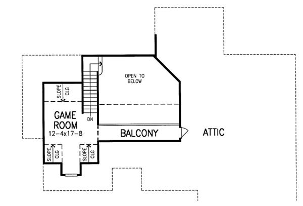 House Design - Traditional Floor Plan - Upper Floor Plan #952-220