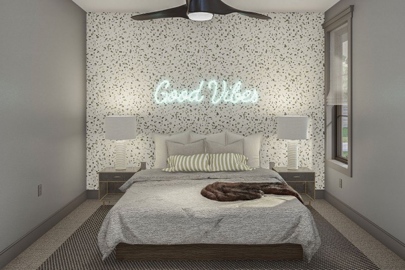 Architectural House Design - Interior - Bedroom 1 for Barndominium House Plan #455-531 - 3 bed, 2 bath