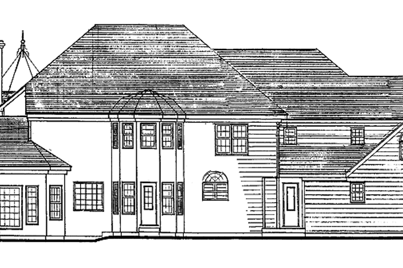 Dream House Plan - Exterior - Rear Elevation for Victorian House Plan #314-216 - 5 bed, 3.5 bath