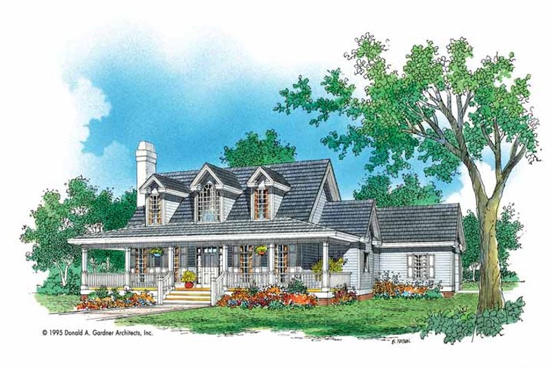 Home Plan - Country Exterior - Front Elevation Plan #929-454