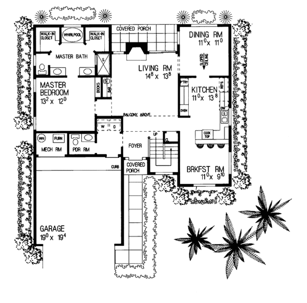 House Plan Design - Contemporary Floor Plan - Main Floor Plan #72-914