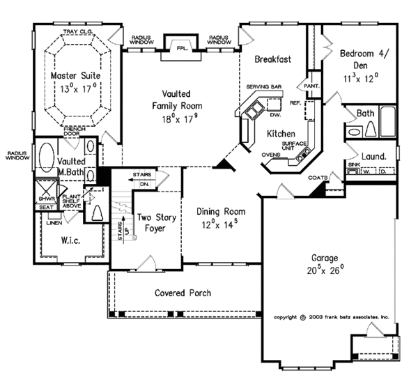 Architectural House Design - Country Floor Plan - Main Floor Plan #927-915
