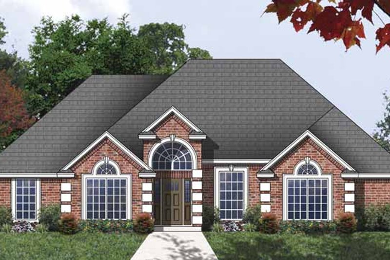 Dream House Plan - Traditional Exterior - Front Elevation Plan #40-505