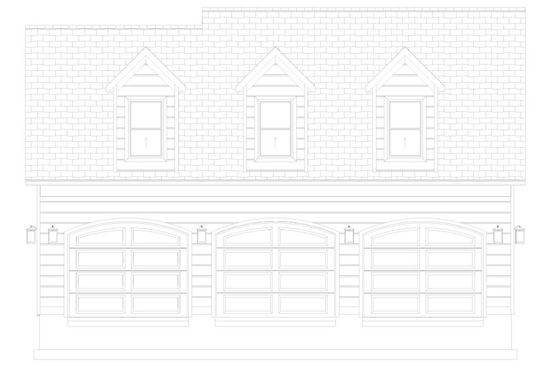 House Design - Exterior - Front Elevation 5 for Colonial House Plan #1060-158, 0.5 bath