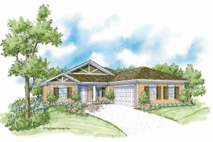 Country Exterior - Front Elevation Plan #930-363