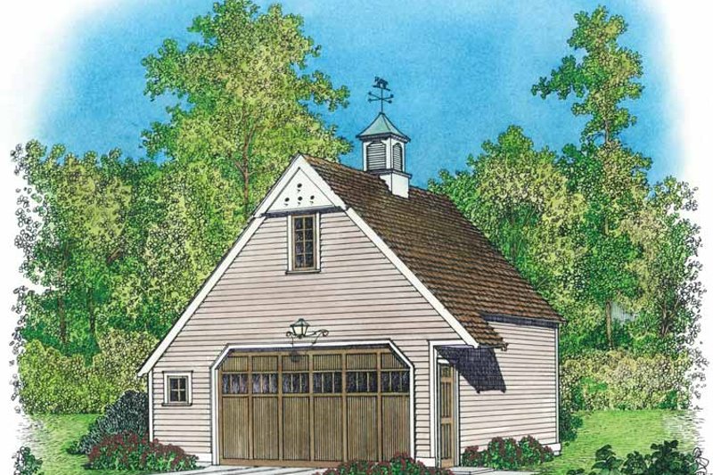 Home Plan - Exterior - Front Elevation 3 for Colonial House Plan #1016-82, 0 bath