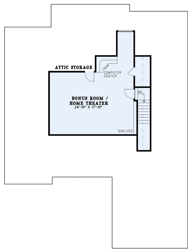 Dream House Plan - Traditional Floor Plan - Upper Floor Plan #17-2211
