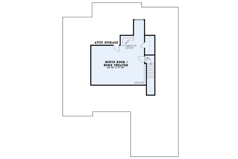 Home Plan - Floor Plan - Upper Floor for Traditional House Plan #17-2211 - 3 bed, 2.5 bath