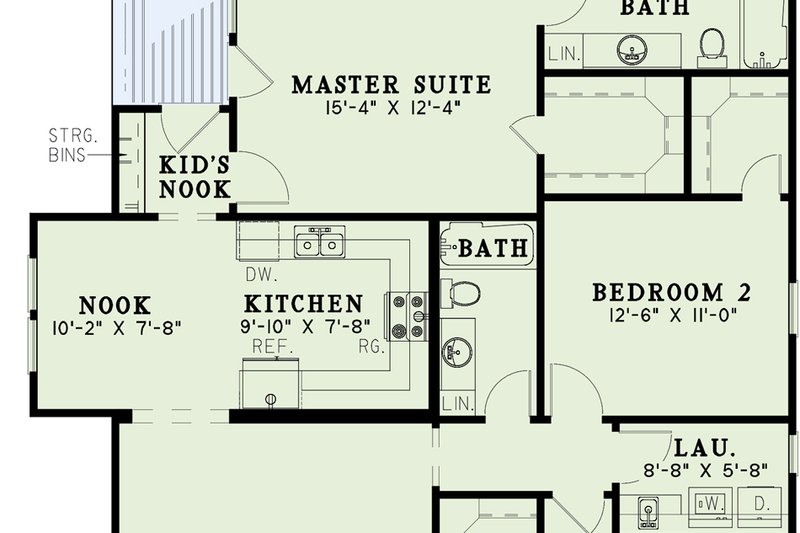 House Blueprint - Exterior - Front Elevation 4 for Traditional House Plan #17-1054 - 3 bed, 2 bath