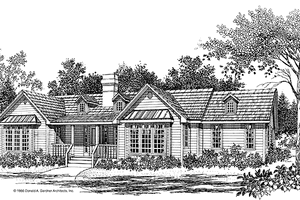 Country Exterior - Front Elevation Plan #929-130