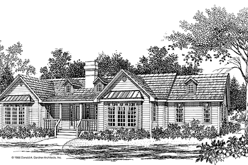 Home Plan - Country Exterior - Front Elevation Plan #929-130