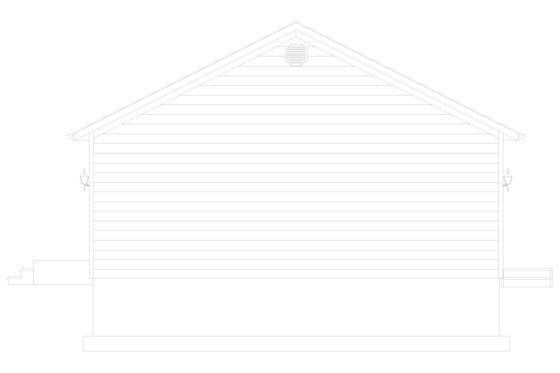 Exterior - Other Elevation 1 for Bungalow House Plan #1060-279 - 2 bed, 1 bath