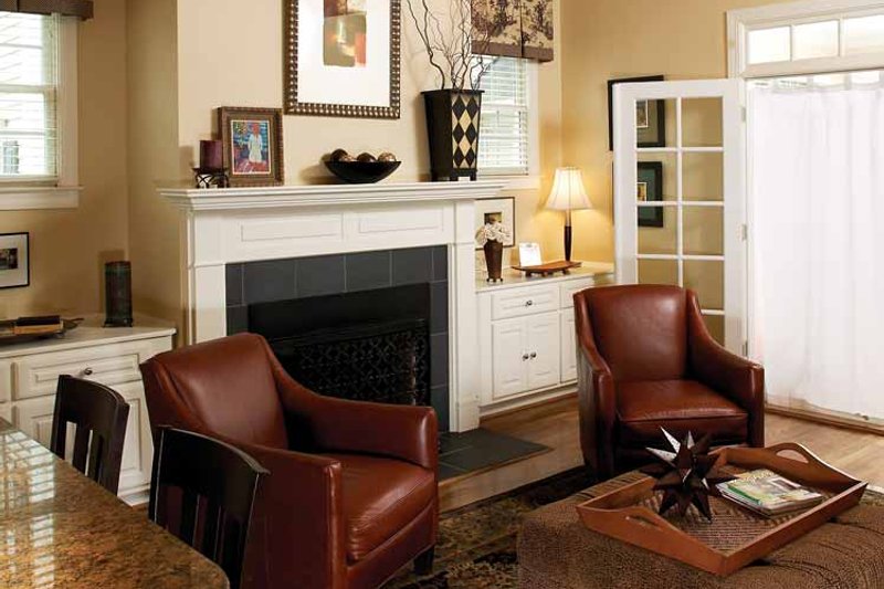 Home Plan - Interior - Family Room for Victorian House Plan #929-557 - 3 bed, 2 bath