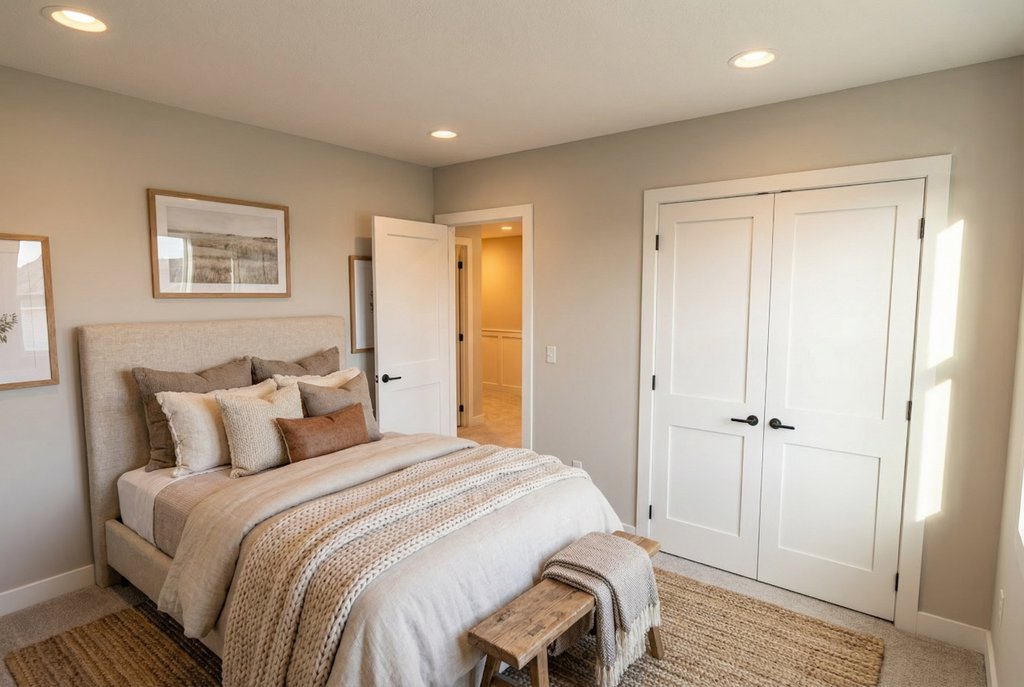 Interior - Bedroom 2 for Farmhouse House Plan #51-1517 - 4 bed, 2.5 bath
