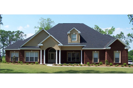 Exterior - Front Elevation for Traditional House Plan #63-311 - 3 bed, 2.5 bath