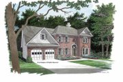 Colonial Style House Plan - 3 Beds 2.5 Baths 2169 Sq/Ft Plan #56-672 