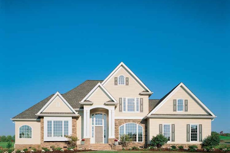 Home Plan - Exterior - Front Elevation 4 for European House Plan #929-322 - 3 bed, 2.5 bath