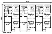 Contemporary Style House Plan - 3 Beds 2.5 Baths 3831 Sq/Ft Plan #20-2558 