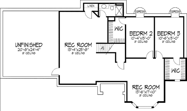 House Blueprint - Country Floor Plan - Upper Floor Plan #51-700