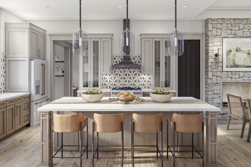 Home Plan - Interior - Kitchen for Modern House Plan #455-568 - 3 bed, 2 bath