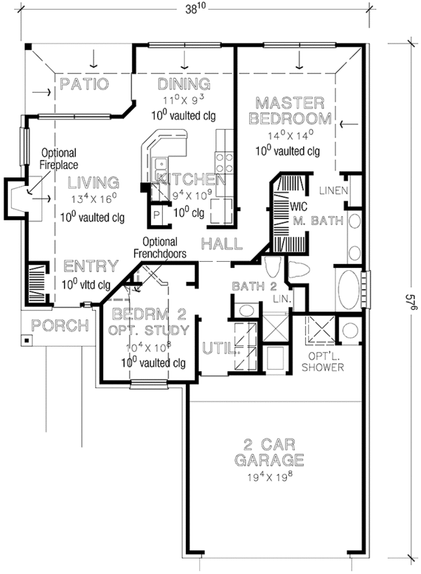 House Plan Design - European Floor Plan - Main Floor Plan #472-433