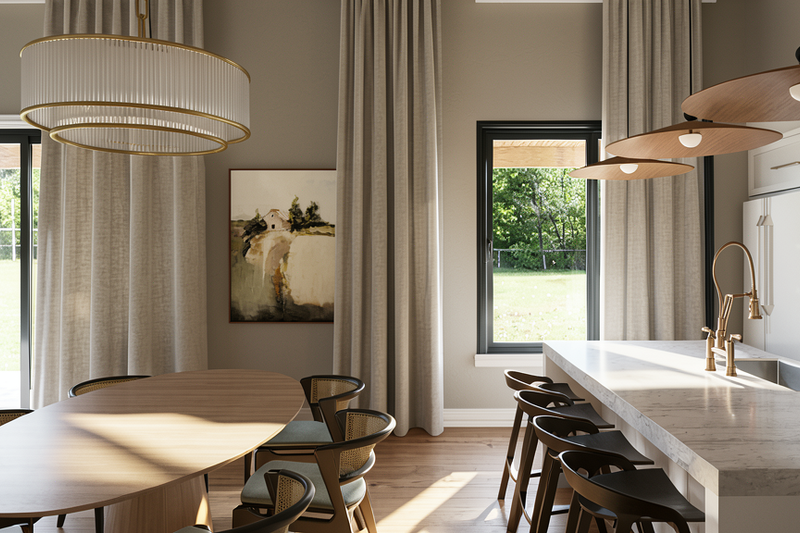 Architectural House Design - Interior - Dining Room for Contemporary House Plan #1064-504 - 3 bed, 2 bath