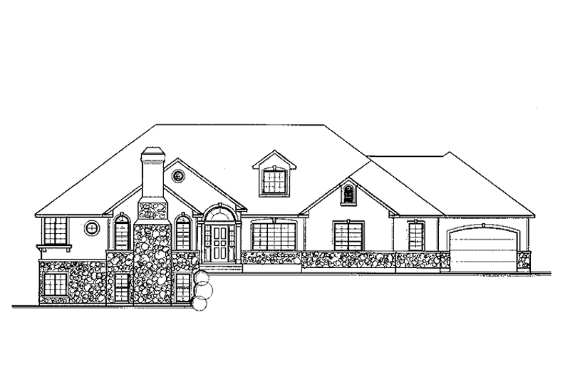 Home Plan - Country Exterior - Front Elevation Plan #308-257