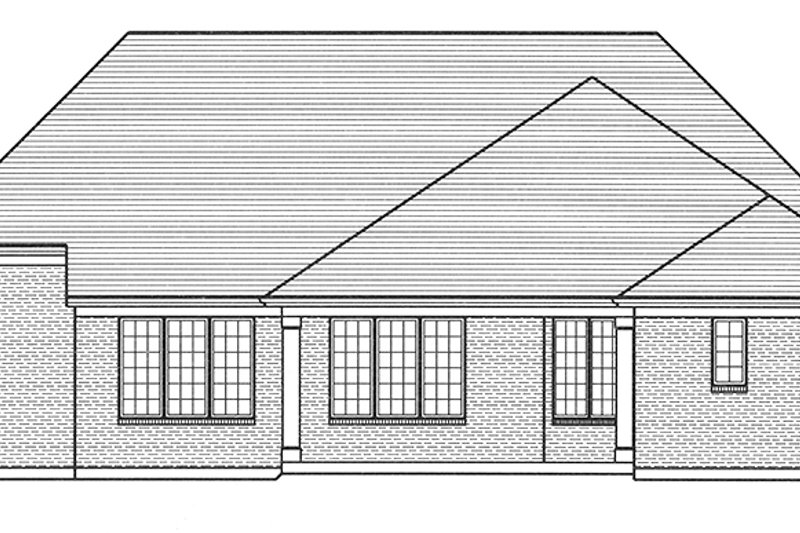 Dream House Plan - Exterior - Rear Elevation for European House Plan #46-858 - 3 bed, 2.5 bath