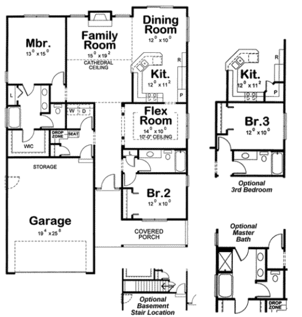 House Design - Traditional Floor Plan - Main Floor Plan #20-1783