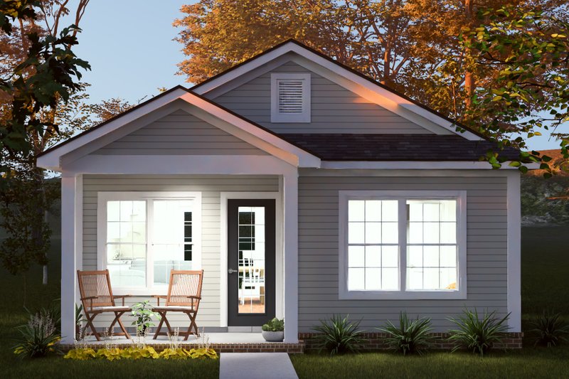 Architectural House Design - Exterior - Other Elevation 3 for Cottage House Plan #513-2455 - 2 bed, 2 bath