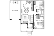 Country Style House Plan - 2 Beds 1 Baths 1028 Sq/Ft Plan #23-2566 