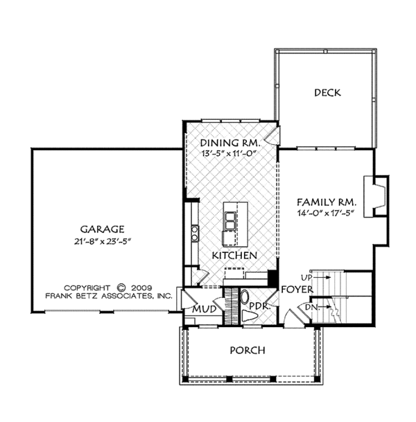 Country Floor Plan - Main Floor Plan #927-946