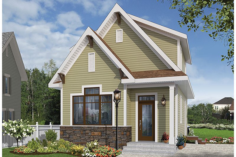 Dream House Plan - Exterior - Front Elevation 4 for Craftsman House Plan #23-2604 - 3 bed, 2 bath