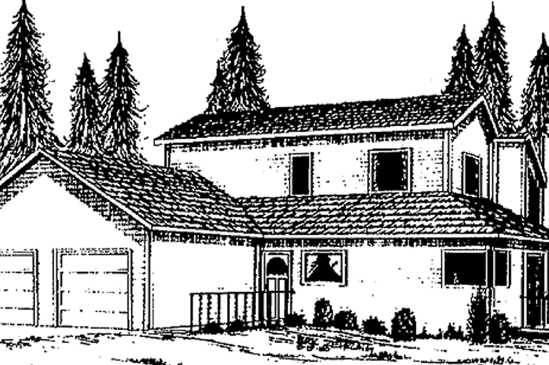 House Plan Design - Contemporary Exterior - Front Elevation Plan #60-777