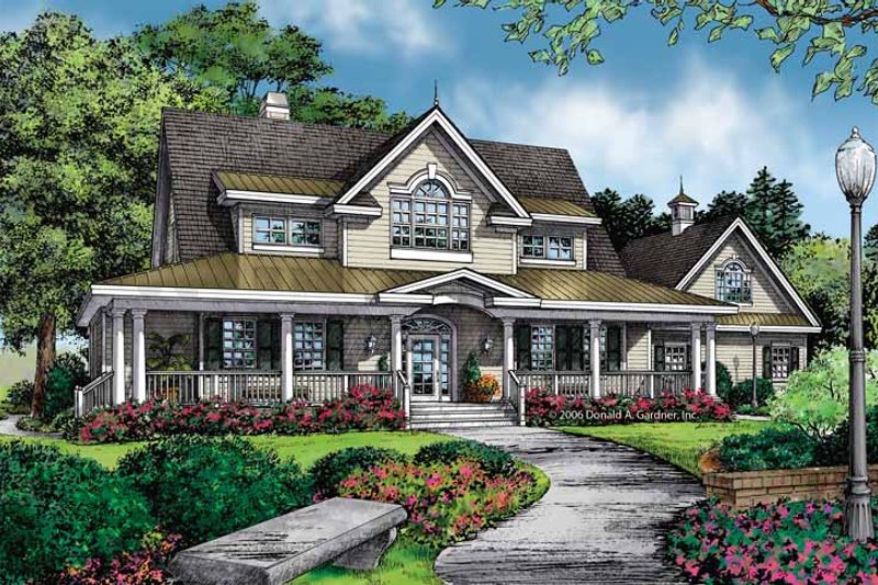 Architectural House Design - Country Exterior - Front Elevation Plan #929-860