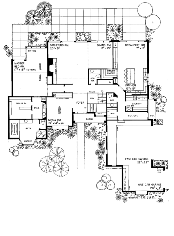 Architectural House Design - Country Floor Plan - Main Floor Plan #72-883