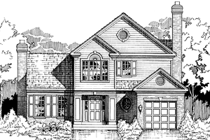 Dream House Plan - Traditional Exterior - Front Elevation Plan #953-91