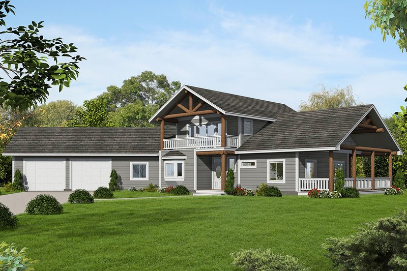 Dream House Plan - Craftsman Exterior - Front Elevation Plan #117-880