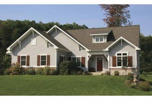 Exterior - Front Elevation 3 for Craftsman House Plan #928-123 - 4 bed, 2.5 bath