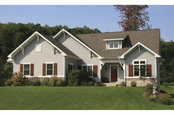 Exterior - Front Elevation 3 for Craftsman House Plan #928-123 - 4 bed, 2.5 bath
