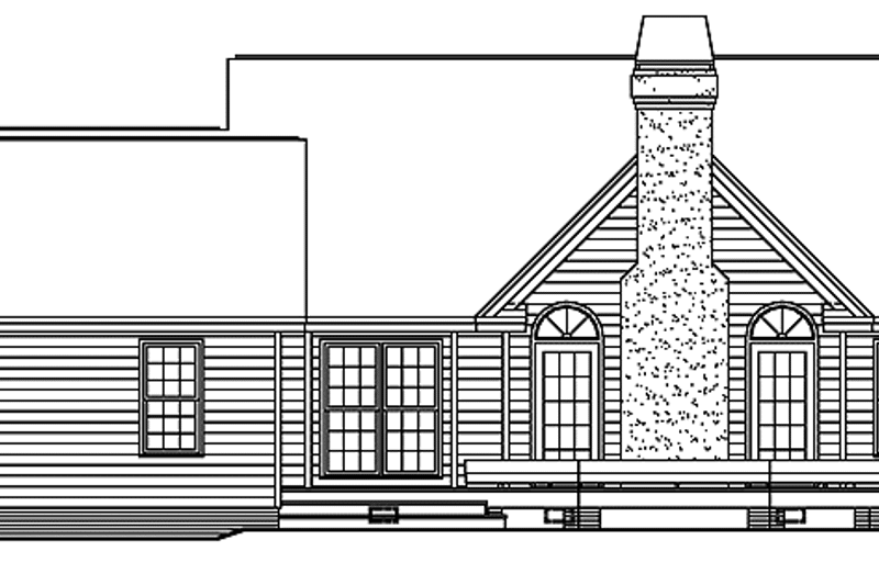 Dream House Plan - Exterior - Rear Elevation for Country House Plan #929-375 - 3 bed, 2 bath