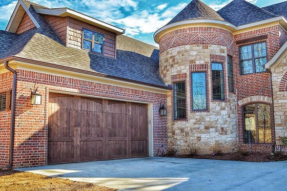 Exterior - Front Elevation 7 for European House Plan #17-3366 - 4 bed, 3.5 bath