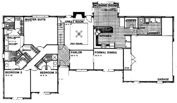 Home Plan - European Floor Plan - Main Floor Plan #30-272