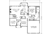 Colonial Style House Plan - 3 Beds 2.5 Baths 2507 Sq/Ft Plan #320-448 