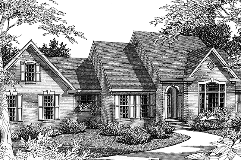 House Design - European Exterior - Front Elevation Plan #406-9631