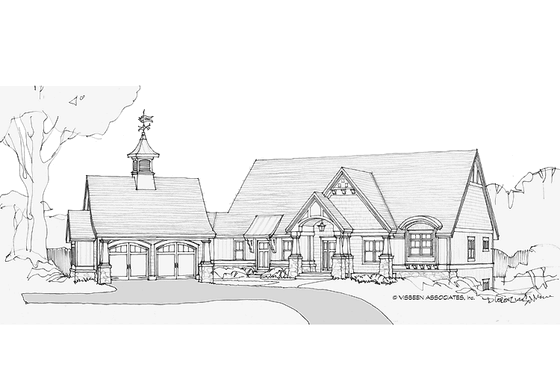 Exterior - Front Elevation 3 for Craftsman House Plan #928-204 - 3 bed, 2.5 bath