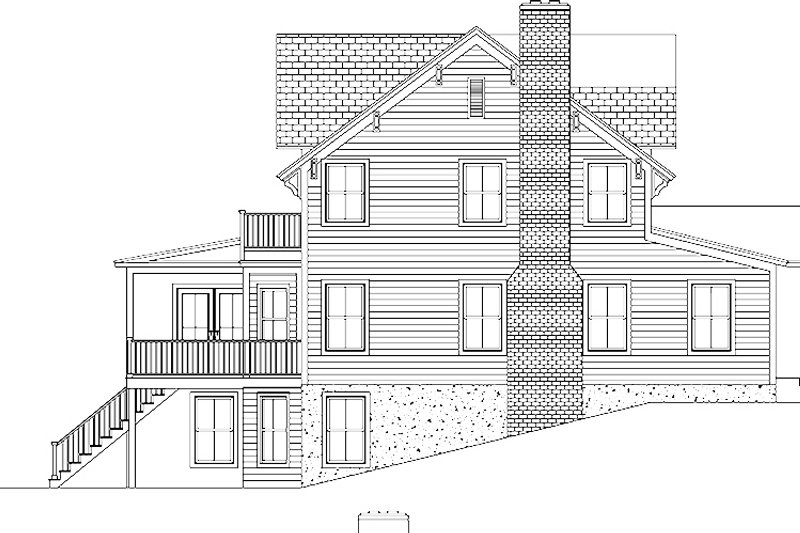 Dream House Plan - Exterior - Other Elevation 1 for Colonial House Plan #1061-6 - 3 bed, 3 bath